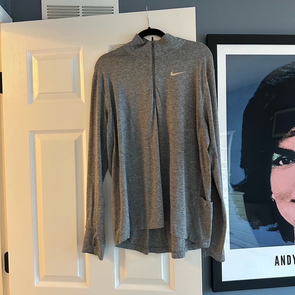Nike and Peloton Heather Gray Long Sleeve Tee